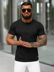 T-shirt Homme Noir OZONEE O/QQ1390