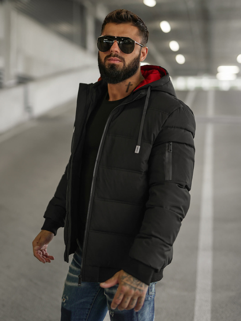 Veste homme noir OZONEE JS/31M5003Z