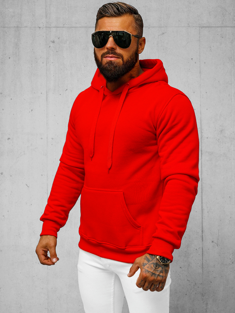 Sweatshirt Homme Rouge OZONEE JS/2009Z