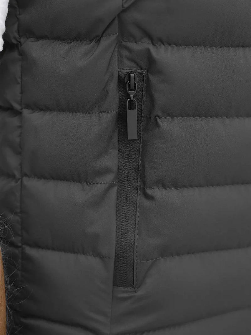 Veste Sans Manches Homme Gris Foncé OZONEE JS/M711/105