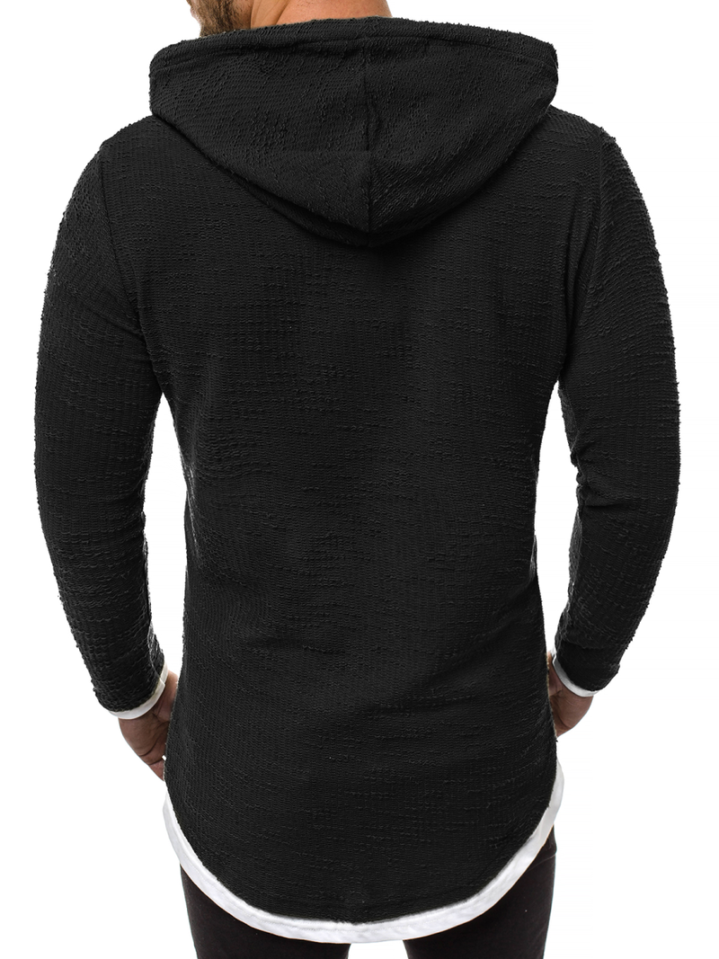 Sweatshirt Homme Noir OZONEE O/1252
