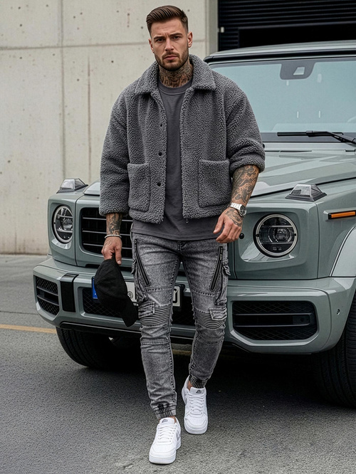 Jean Homme Gris Foncé OZONEE O/E10017Z