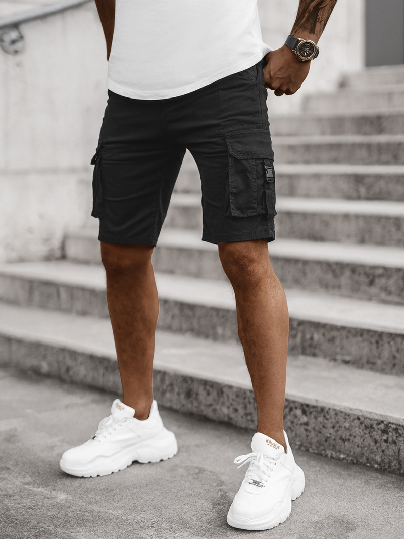 Short Chino Homme Noir OZONEE T/BB70009/1