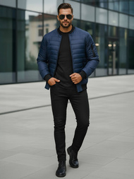 Veste Homme Bleu Foncé OZONEE JS/MY02Z