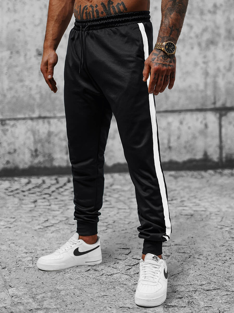 Pantalon de Survêtement Homme Noir OZONEE JS/8K166
