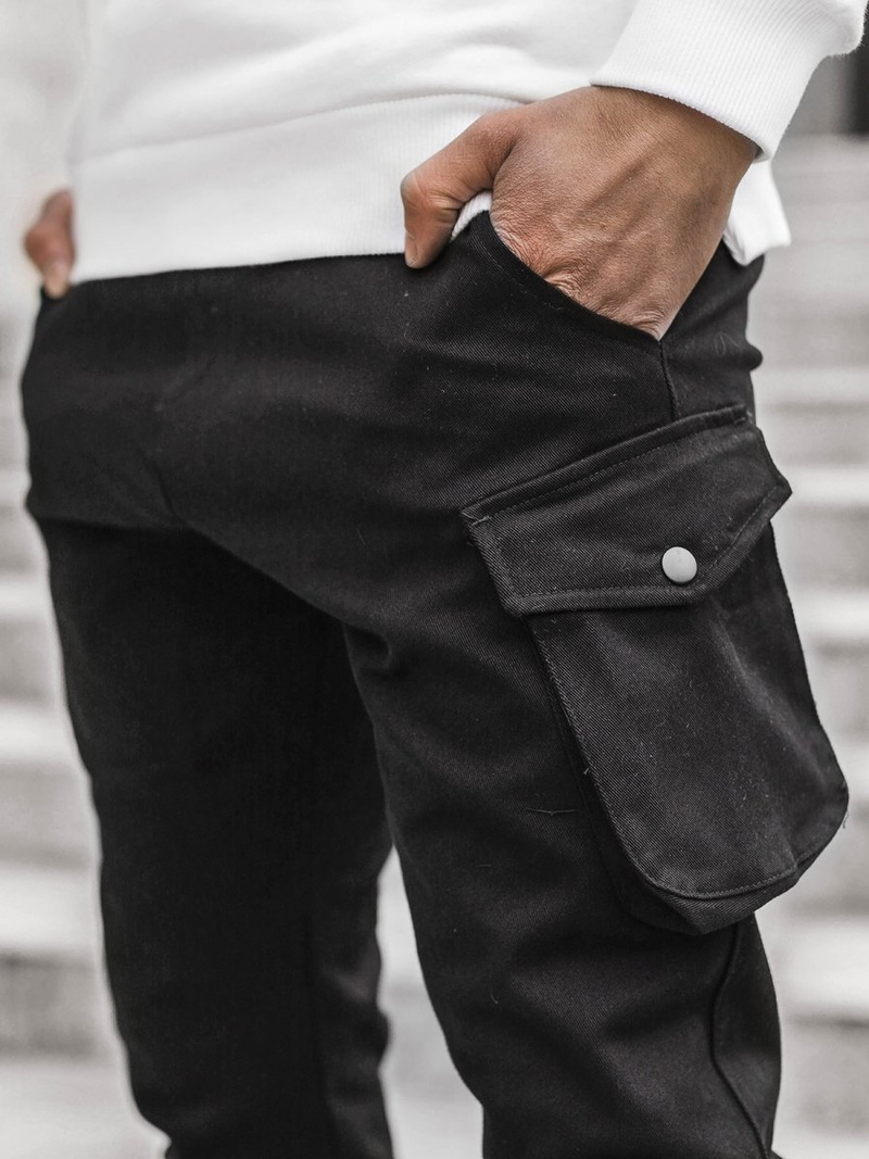 Pantalon Jogger Homme Noir OZONEE A/705