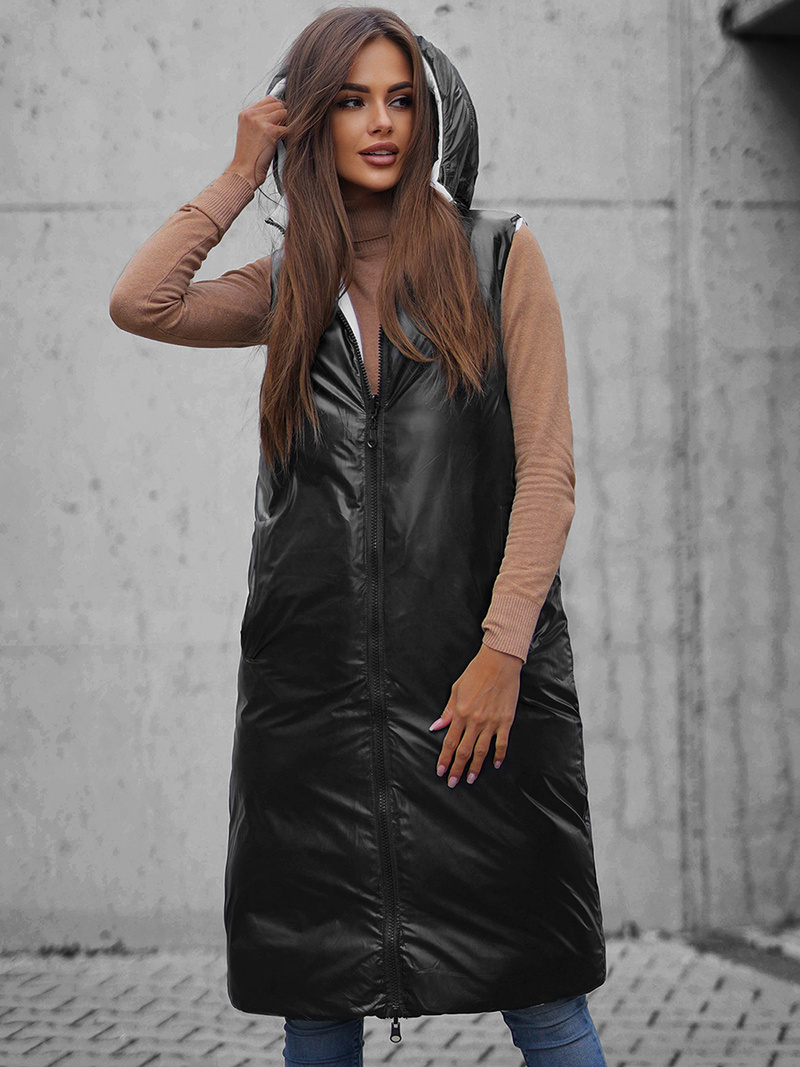 Gilet femme réversible blanc OZONEE JS/5M755/281Z