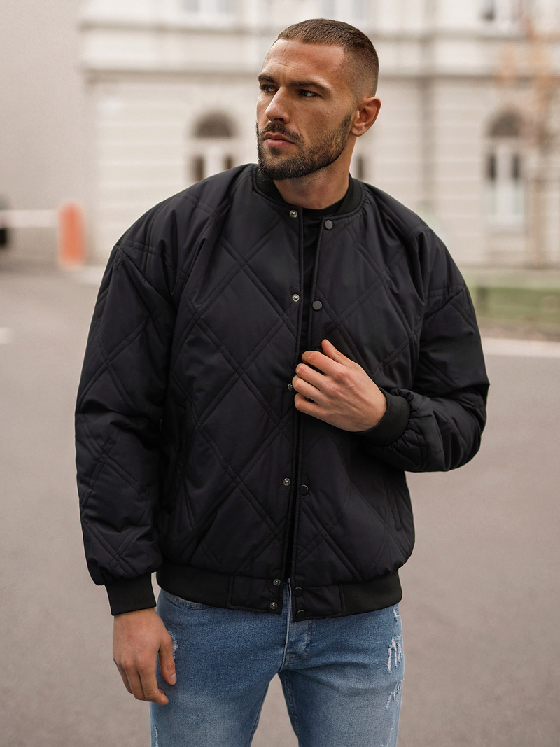 Veste Homme Noir OZONEE JS/84M3020/392Z