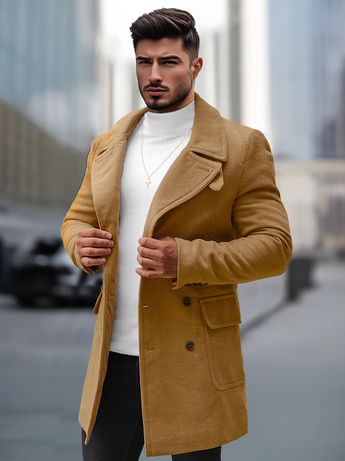 Manteau Homme Beige OZONEE JB/1048Z