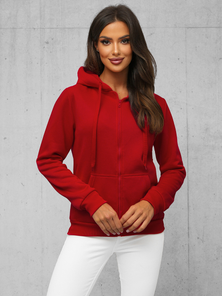Sweat femme rouge foncé OZONEE JS/W03Z