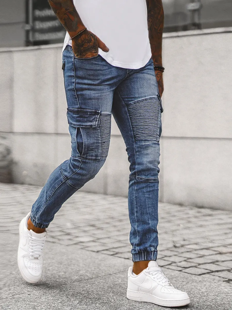 Pantalon Jogger Homme Bleu OZONEE NB/MP0092BS