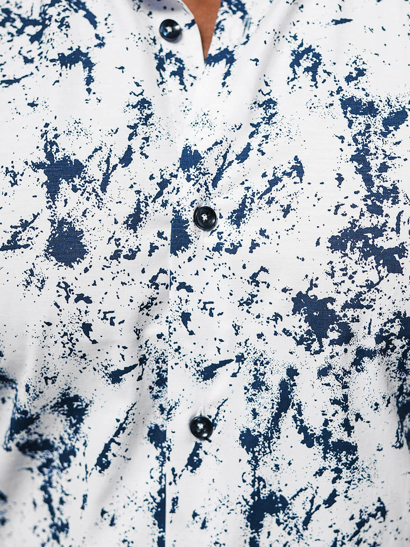 Chemise Homme Blanc OZONEE O/V74