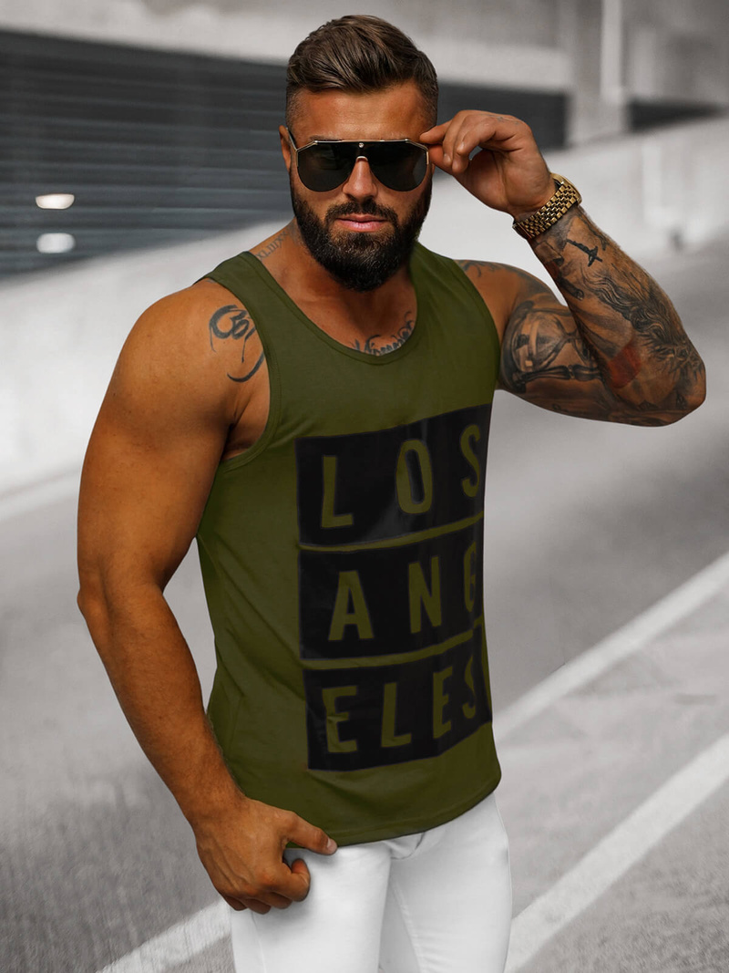 T-shirt Homme Vert OZONEE O/T105/29