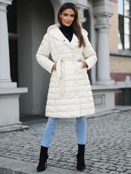 Manteau Femme Écru OZONEE JS/5M3159/254