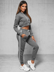 Ensemble de survêtement deux pièces gris foncé OZONEE JS/8C67/5