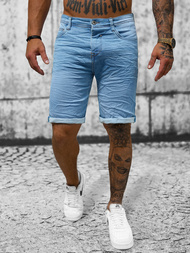 Shorts en Jean Homme Bleu Clair OZONEE O/19300