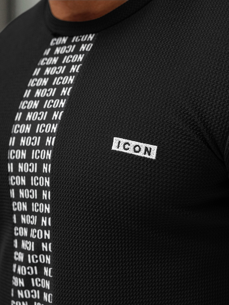 T-shirt Homme Noir OZONEE O/B1211