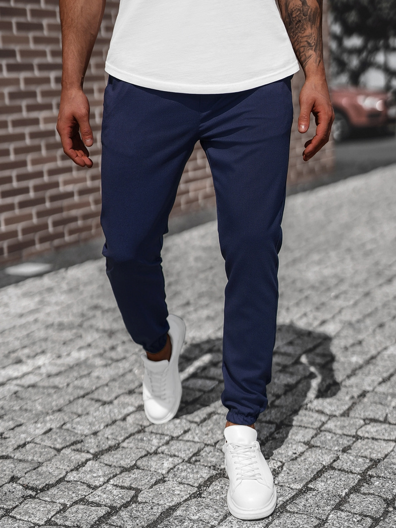 Pantalon Chino Homme Bleu foncé OZONEE DJ/5539Z