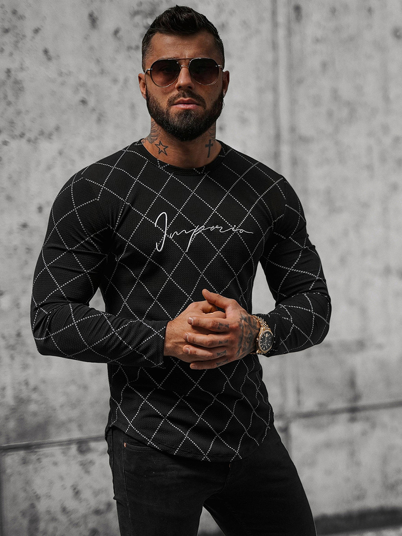 Sweatshirt Homme Noir OZONEE O/5919BZ