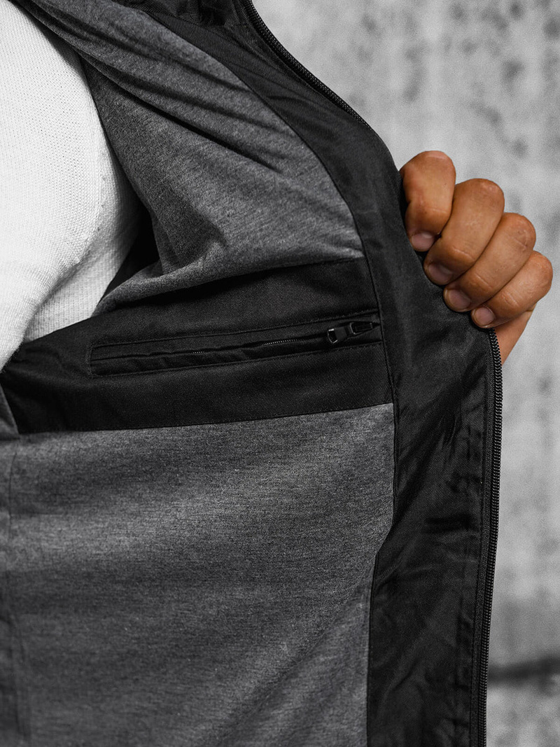 Veste Homme Noir OZONEE JS/22M311/392