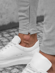 Pantalon Chino Homme Gris OZONEE DJ/550170