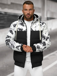 Veste D'hiver Blanc et Noir OZONEE JS/31M5030/392