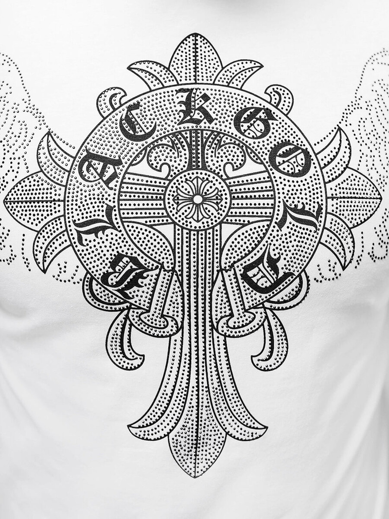 T-shirt Homme Blanc OZONEE NB/MT3037Z