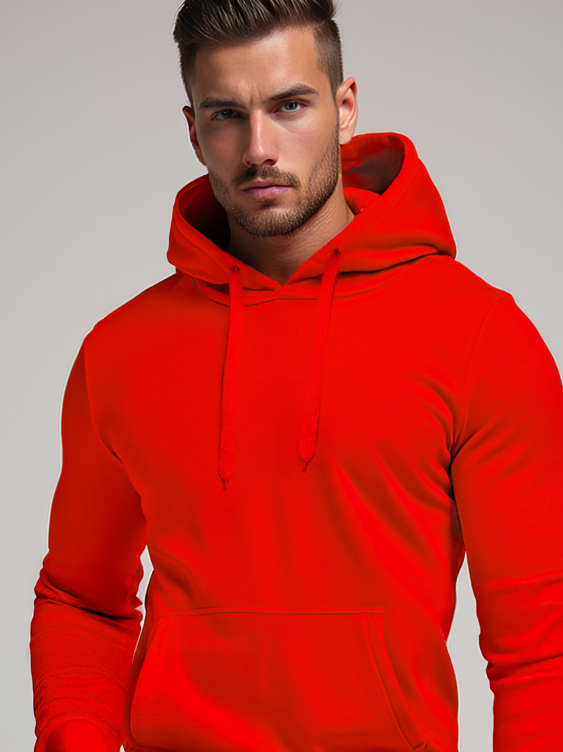 Sweatshirt Homme Rouge OZONEE JS/2009Z