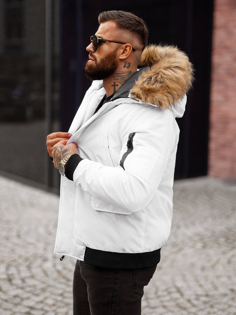Veste Homme Blanc OZONEE JS/M2019/281Z