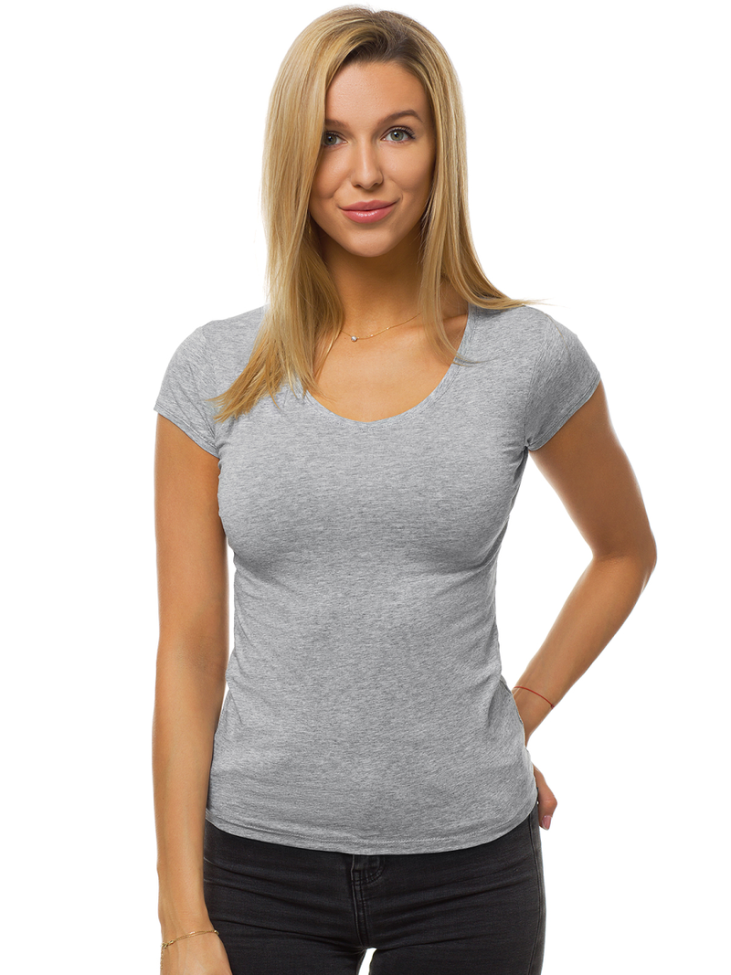 T-Shirt femme Gris OZONEE BT/71319B