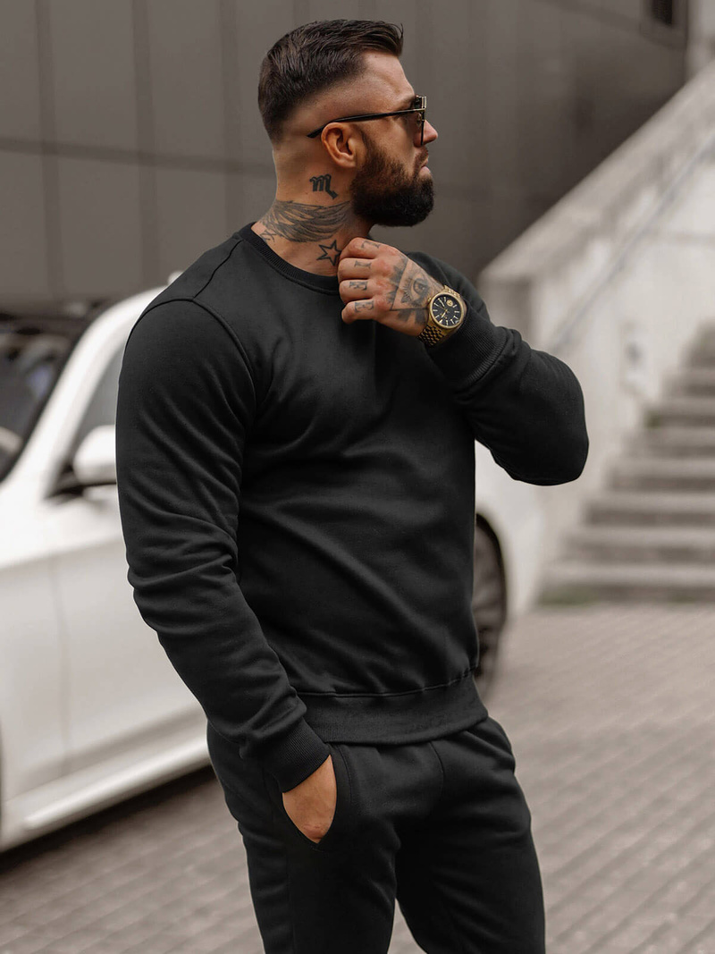 Survêtement Homme Noir OZONEE JS/68C10380/3Z