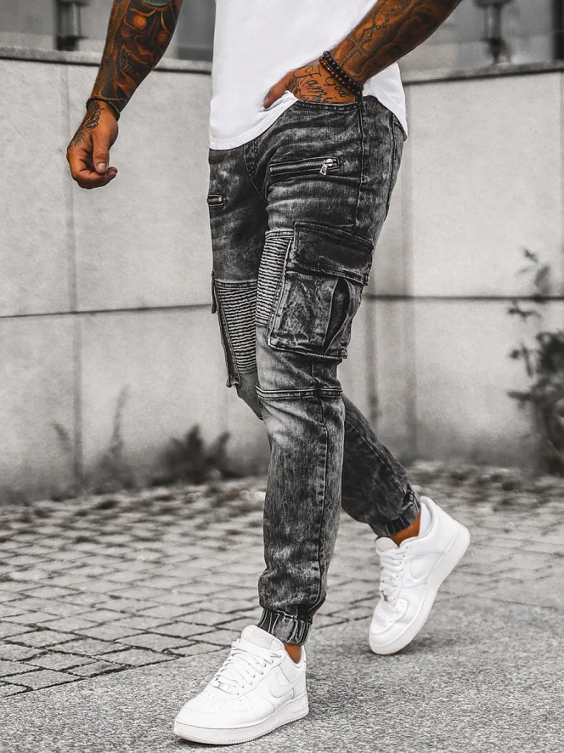 Pantalon Jogger Homme Noir OZONEE NB/MP0112N