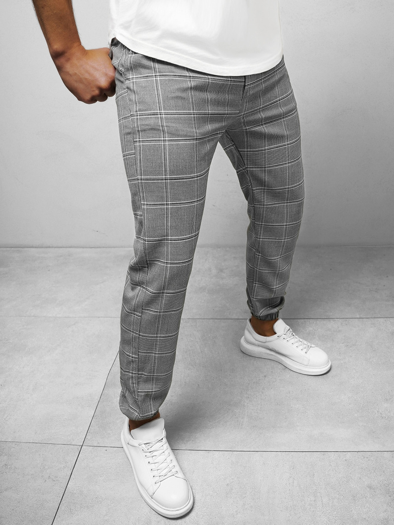 Pantalon chino Homme gris OZONEE DJ/2277/22