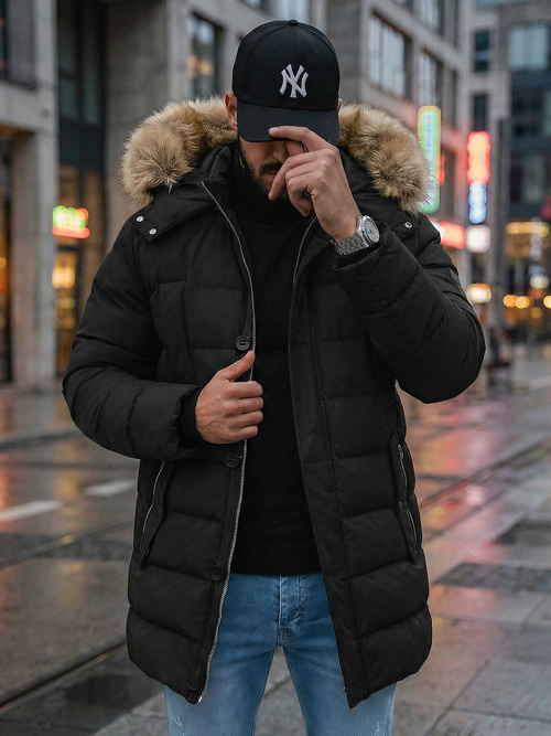 Veste Homme Noir OZONEE JS/5M3122/392Z