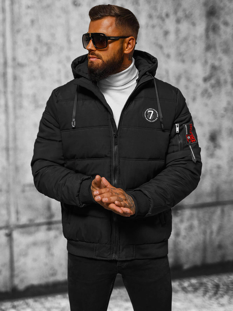 Veste Homme Noir OZONEE JS/84M3030/392