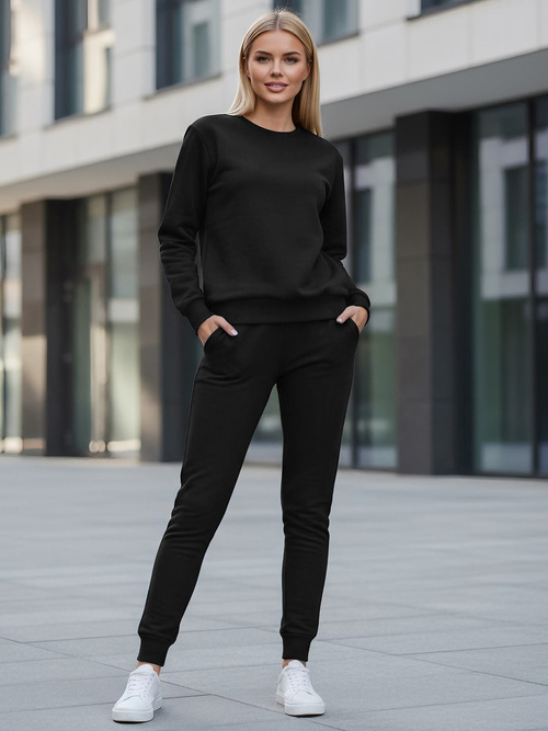 Ensemble de survêtement deux pièces noir OZONEE JS/CKW01