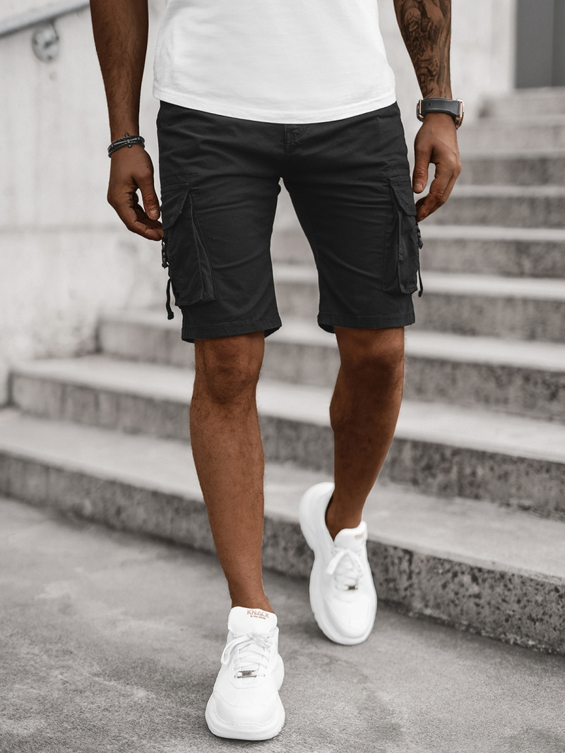 Short Chino Homme Noir OZONEE T/BB70009/1