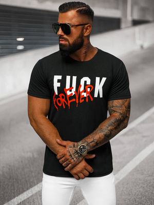 T-shirt Homme Noir OZONEE O/T1267/3