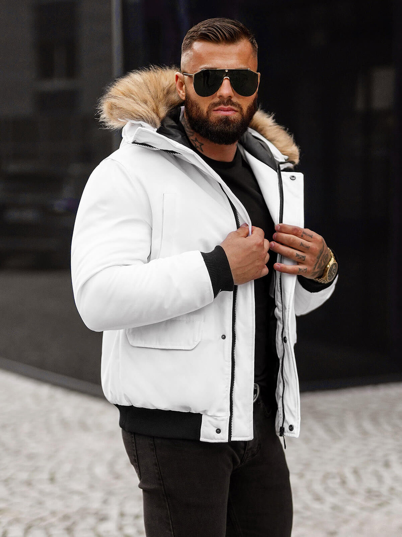 Veste Homme Blanc OZONEE JS/M2019/281Z