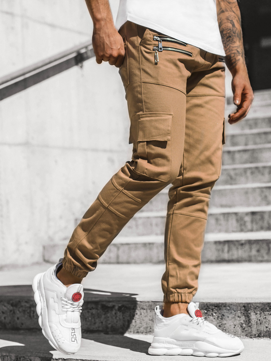 Jogger Chino Jogger Camel Hombre Marrón Jogger Chino Hombre Camel