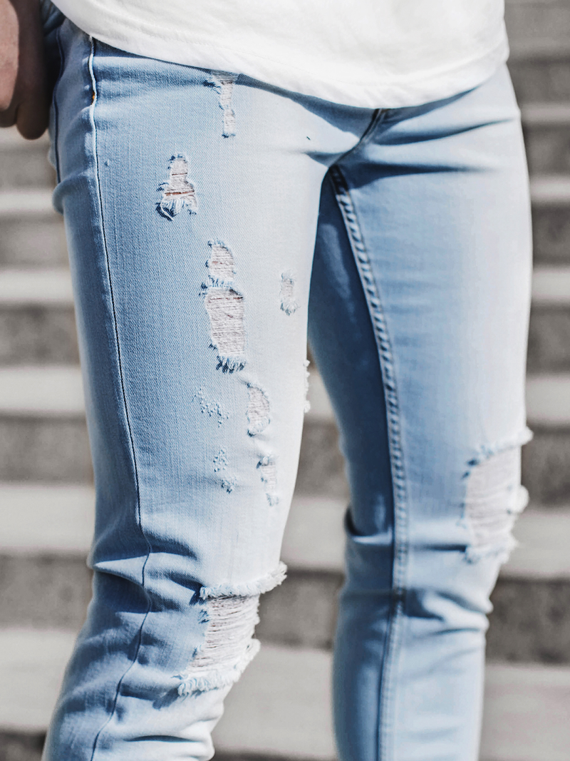 Jean Homme Bleu clair OZONEE G/3019