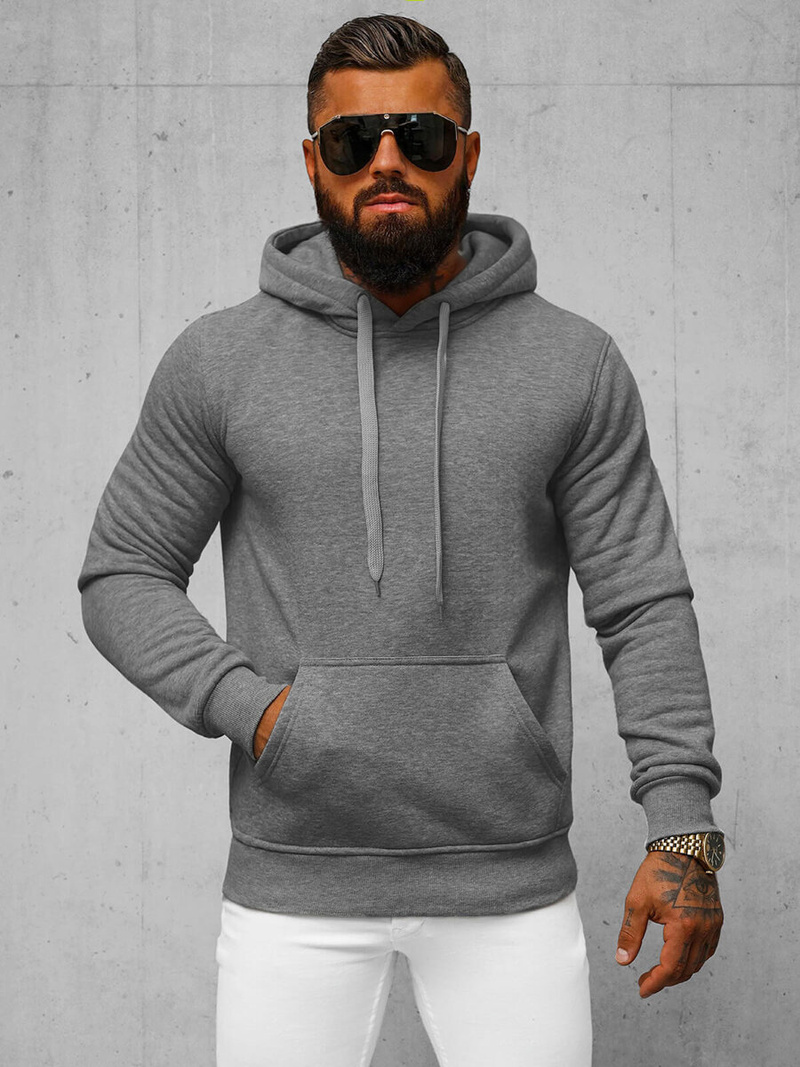 Sweatshirt Homme Gris foncé OZONEE JS/2009Z