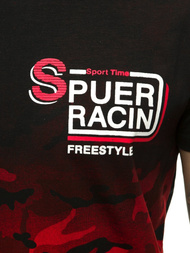 T-Shirt Homme Rouge OZONEE JS/SS10985Z