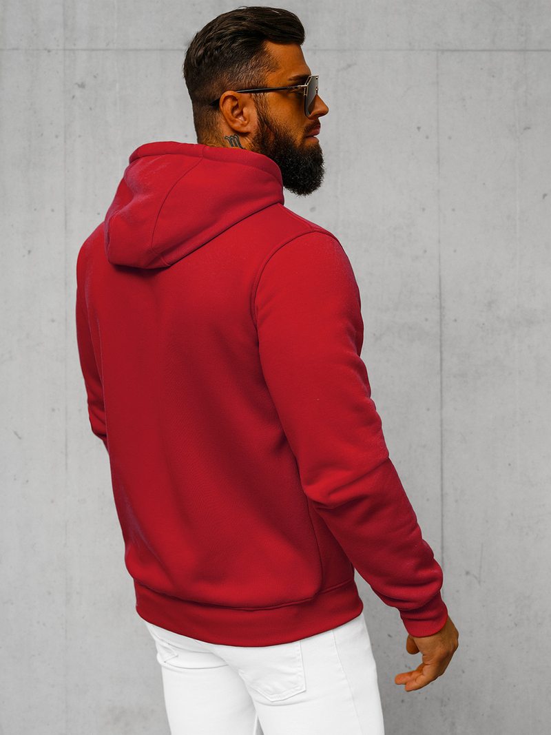 Sweatshirt Homme rouge foncé OZONEE JS/2008Z