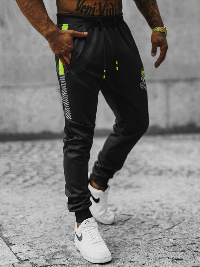Pantalon de Survêtement Homme Noir OZONEE JS/K10250Z