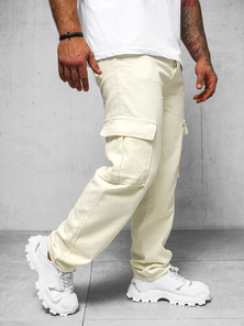 Pantalon Homme Ecru OZONEE DO/4001