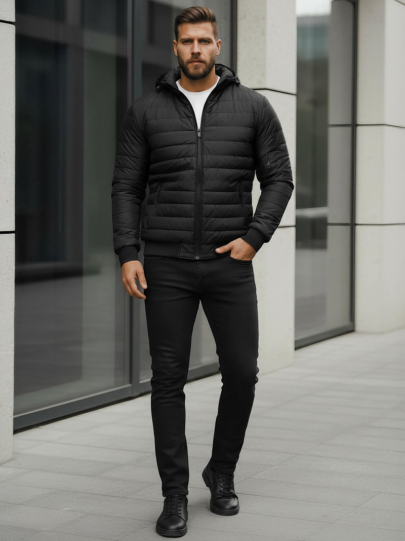 Veste Homme Noir OZONEE JS/MY13Z