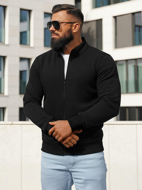 Sweatshirt Homme Noir OZONEE JS/2002Z