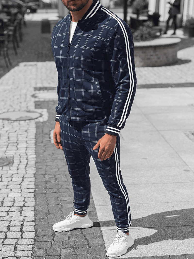 Ensemble homme - veste et pantalon chino Bleu foncé OZONEE O/5558/21