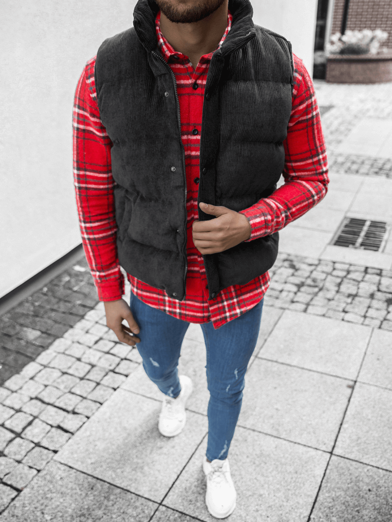 Veste sans manches Homme Noir OZONEE E/3950